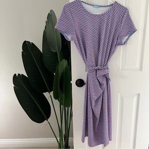 J. McLaughlin Catalina Striped Midi Dress